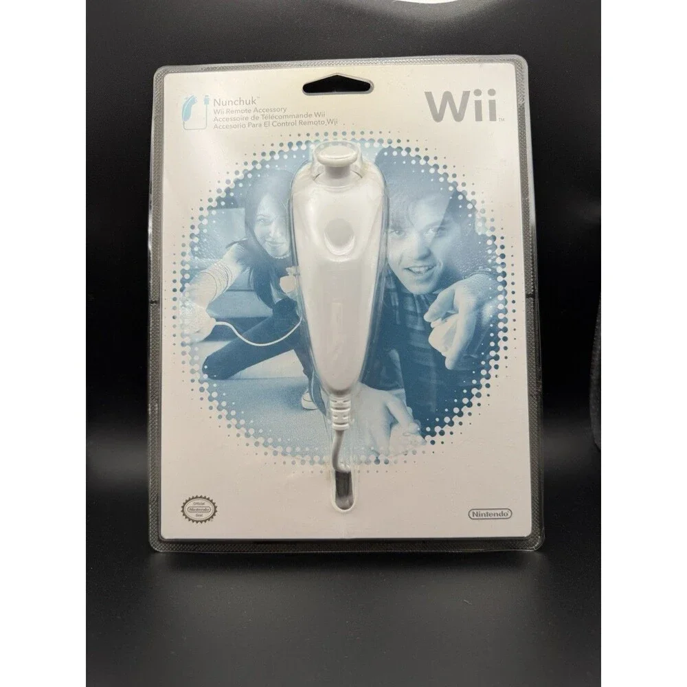 Nintendo Wii Nunchuk Controller White OEM RVL-004 New Sealed
